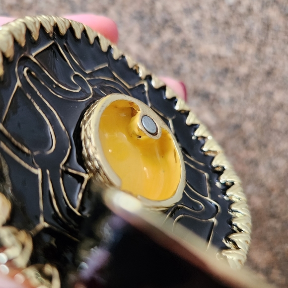 Artform Objet d'Art Enameled Jalisco Mariachi Sombrero Ensemble Trinket/Pill Box - Picture 14 of 16